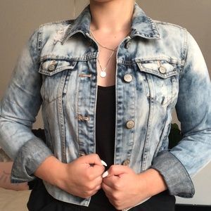 Acid Wash Denim Jacket